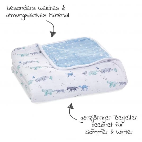 Aden + anais Kuscheldecke Mull 4-lagig 120 x 120 cm - Rising Star 2 Aden + anais Kuscheldecke Mull 4-lagig 120 x 120 cm - Rising Star – Bild 2