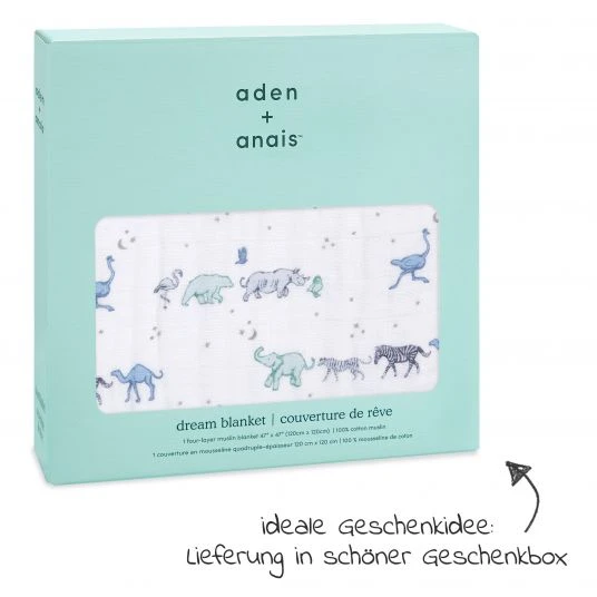 Aden + anais Kuscheldecke Mull 4-lagig 120 x 120 cm - Rising Star 3 Aden + anais Kuscheldecke Mull 4-lagig 120 x 120 cm - Rising Star – Bild 3