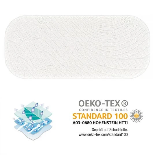 Alvi 3-tlg. Matratzen-Set für Kinderwagen 75 x 33 cm - Weiß & Silbergrau 6 Alvi 3-tlg. Matratzen-Set für Kinderwagen 75 x 33 cm - Weiß & Silbergrau – Bild 6