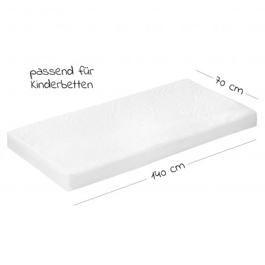 Alvi 4-tlg. Matratzen-Set für Kinderbetten 70 x 140 cm / Babymatratze Bamboo + Betteinlage + 2 Spannbetttücher 2 Alvi 4-tlg. Matratzen-Set für Kinderbetten 70 x 140 cm / Babymatratze Bamboo + Betteinlage + 2 Spannbetttücher – Bild 2