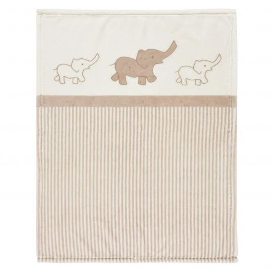 Alvi Babydecke Mikrofaser 75 x 100 cm - Olifant 1 Alvi Babydecke Mikrofaser 75 x 100 cm - Olifant