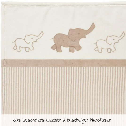 Alvi Babydecke Mikrofaser 75 x 100 cm - Olifant 2 Alvi Babydecke Mikrofaser 75 x 100 cm - Olifant – Bild 2