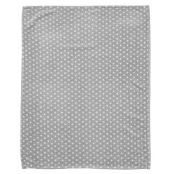 Alvi Babydecke Mikrofaser 75 x 100 cm - Stars - Silber