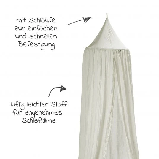 Alvi Baldachin Himmel 300 x 50 cm - Grau 2 Alvi Baldachin Himmel 300 x 50 cm - Grau – Bild 2