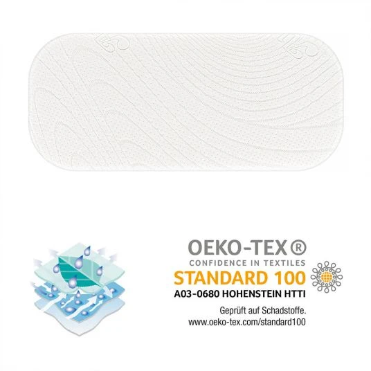 Alvi Kinderwagen-Matratze mit Nässeschutz und vertikalen Luftkanälen - Tencel & Dry - 75 x 33 cm 6 Alvi Kinderwagen-Matratze mit Nässeschutz und vertikalen Luftkanälen - Tencel & Dry - 75 x 33 cm – Bild 6