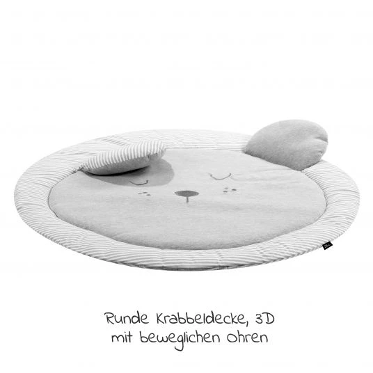 Alvi Krabbeldecke Rund 3D 100 cm - Faces 3 Alvi Krabbeldecke Rund 3D 100 cm - Faces – Bild 3