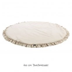 Alvi Krabbeldecke Rund - Organic Cotton 100 cm - Volant -Wohnen & Schlafen Verkäufe alvi krabbeldecke rund organic cotton 100 cm volant 612570496 d3