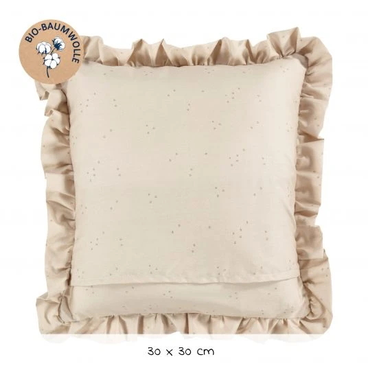 Alvi Kuschelkissen Organic Cotton 30 x 30 cm - Volant 2 Alvi Kuschelkissen Organic Cotton 30 x 30 cm - Volant – Bild 2