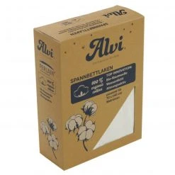 Alvi Spannbetttuch wasserdicht aus Bio-Baumwolle PERLAM® für Kinderbett 60 x 120 / 70 x 140 cm