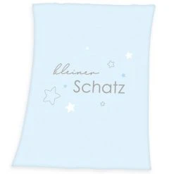 Baby Best Kuscheldecke - 75 x 100 cm - Kleiner Schatz - Blau