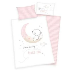 Baby Best Wende-Bettwäsche 100 x 135 cm - Little Bunny