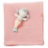 Baby Fehn 2-tlg. Set Kuscheldecke Musselin + Greifling Meerjungfrau 135 x 100 cm - Meereskinder
