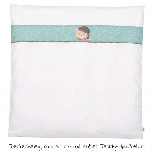 Baby Fehn 4-tlg. Bettwäsche-Set für Beistellbett & Wiege 90x40 cm / Spannbetttuch und Bettwäsche - Bruno Bär - Rosa 4 Baby Fehn 4-tlg. Bettwäsche-Set für Beistellbett & Wiege 90x40 cm / Spannbetttuch und Bettwäsche - Bruno Bär - Rosa – Bild 4