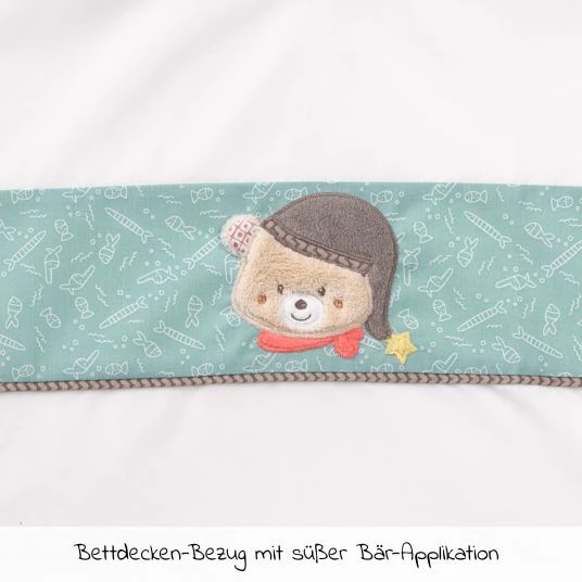 Baby Fehn 4-tlg. Bettwäsche-Set für Beistellbett & Wiege 90x40 cm / Spannbetttuch und Bettwäsche - Bruno Bär - Rosa 5 Baby Fehn 4-tlg. Bettwäsche-Set für Beistellbett & Wiege 90x40 cm / Spannbetttuch und Bettwäsche - Bruno Bär - Rosa – Bild 5