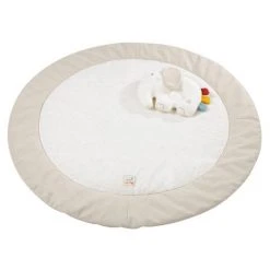 Baby Fehn Krabbeldecke mit Kissen NATUR aus Bio-Baumwolle - Elefant