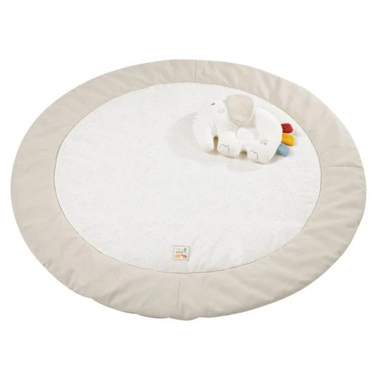 Baby Fehn Krabbeldecke mit Kissen NATUR aus Bio-Baumwolle - Elefant 1 Baby Fehn Krabbeldecke mit Kissen NATUR aus Bio-Baumwolle - Elefant
