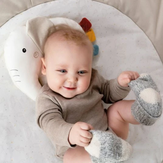 Baby Fehn Krabbeldecke mit Kissen NATUR aus Bio-Baumwolle - Elefant 6 Baby Fehn Krabbeldecke mit Kissen NATUR aus Bio-Baumwolle - Elefant – Bild 6
