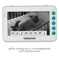 Babymoov Video-Babyphone Yoo-Moov 4,3 Zoll - 360° drehbar -Wohnen & Schlafen Verkäufe babymoov video babyphone yoo moov 4 3 zoll 360 drehbar a014417 d2