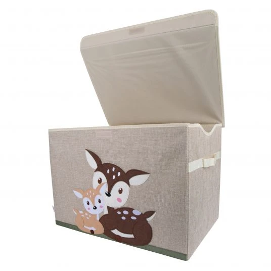 Bieco Aufbewahrungskiste / Staubox Groß 51 x 36 x 36 cm - Rehe 3 Bieco Aufbewahrungskiste / Staubox Groß 51 x 36 x 36 cm - Rehe – Bild 3