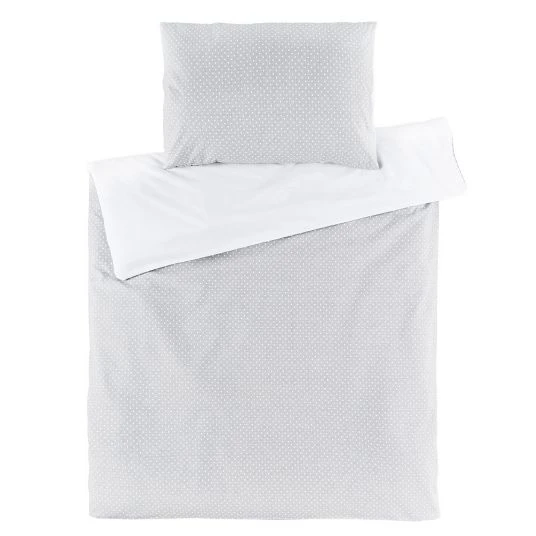 Fillikid Bettwäsche 80 x 80 cm - Punkte - Grau 1 Fillikid Bettwäsche 80 x 80 cm - Punkte - Grau