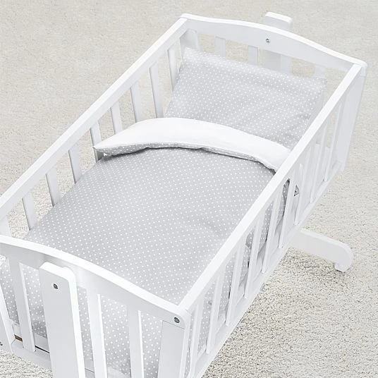 Fillikid Bettwäsche 80 x 80 cm - Punkte - Grau 3 Fillikid Bettwäsche 80 x 80 cm - Punkte - Grau – Bild 3