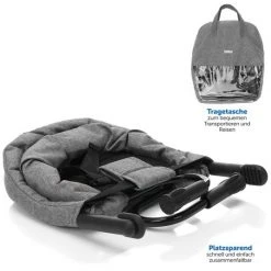 Fillikid Faltbarer Tischsitz inkl. Tasche - Melange Grau -Wohnen & Schlafen Verkäufe fillikid faltbarer tischsitz inkl tasche melange grau kp 395 97 d4