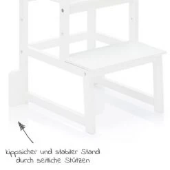 Fillikid Lernturm 3-fach höhenverstellbar bis 90 kg belastbar - Weiß -Wohnen & Schlafen Verkäufe fillikid lernturm 3 fach hohenverstellbar bis 90 kg belastbar weiss 1550 05 d3