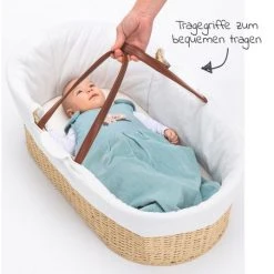 Fillikid Moseskorb inkl. Innenbezug & Matratze - Weiß Natur -Wohnen & Schlafen Verkäufe fillikid moseskorb inkl innenbezug matratze weiss natur 1330 05 d4