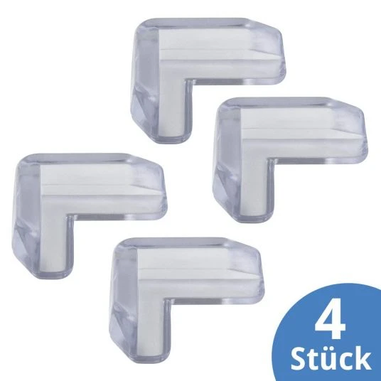 Hartig + Helling Eckenschutz für Glastische - 4er Pack - Transparent 1 Hartig + Helling Eckenschutz für Glastische - 4er Pack - Transparent