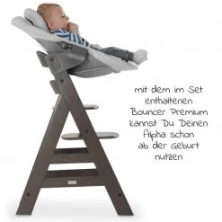 Hauck Alpha Charcoal Select Newborn Set - 4-tlg. Hochstuhl + Aufsatz & Wippe Premium (verstellbar) Nordic Grey + Sitzpolster -Wohnen & Schlafen Verkäufe hauck alpha charcoal select newborn set 4 tlg hochstuhl aufsatz wippe premium verstellbar nordic grey sitzpolster 661307 661611 667675 d4