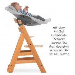 Hauck Alpha Move Natur Newborn Set - 5-tlg. Hochstuhl + Aufsatz & Wippe Premium, Essbrett, Sitzkissen - Nordic Grey -Wohnen & Schlafen Verkäufe hauck alpha move natur newborn set 5 tlg hochstuhl aufsatz wippe premium essbrett sitzkissen nordic grey 661093 661611 667675 d4