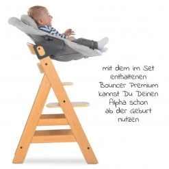 Hauck Alpha Plus Natur Newborn Set - 4-tlg. Hochstuhl + Aufsatz & Wippe Premium Nordic Grey + Sitzpolster -Wohnen & Schlafen Verkäufe hauck alpha plus natur newborn set 4 tlg hochstuhl aufsatz wippe premium nordic grey sitzpolster 661079 661611 667675 d4