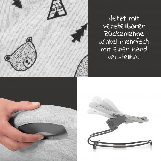 Hauck Alpha Plus Weiss XL Newborn Set - Hochstuhl + 2in1 Aufsatz + Alpha Tray Essbrett + Sitzauflage - Nordic Grey 6 Hauck Alpha Plus Weiss XL Newborn Set - Hochstuhl + 2in1 Aufsatz + Alpha Tray Essbrett + Sitzauflage - Nordic Grey – Bild 6