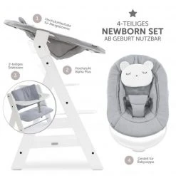 Hauck Alpha Plus White Newborn Set Pastell Bear - 4-tlg. Hochstuhl + Neugeborenenaufsatz + Sitzkissen Grey 8 Hauck Alpha Plus White Newborn Set Pastell Bear - 4-tlg. Hochstuhl + Neugeborenenaufsatz + Sitzkissen Grey -Wohnen & Schlafen Verkäufe hauck alpha plus white newborn set pastell bear 4 tlg hochstuhl neugeborenenaufsatz sitzkissen grey 1161 1833 7590 d2