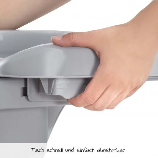 Hauck Alpha Tray - 2-teiliges Essbrett & Tisch für Alpha Hochstühle - Grey / Grau 6 Hauck Alpha Tray - 2-teiliges Essbrett & Tisch für Alpha Hochstühle - Grey / Grau – Bild 6