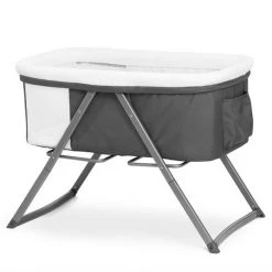 Hauck Dreamer 3in1 - Babybett, Schaukelwiege & Beistellbett (faltbar & inkl. Matratze) - Grey