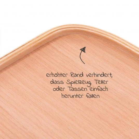 Hauck Essbrett & Tisch aus Holz für Alpha Hochstühle (Wooden Tray) - Natur 6 Hauck Essbrett & Tisch aus Holz für Alpha Hochstühle (Wooden Tray) - Natur – Bild 6