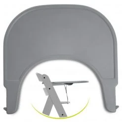 Hauck Essbrett und Tisch für Alpha Hochstuhl (Click Tray) - Grey / Grau