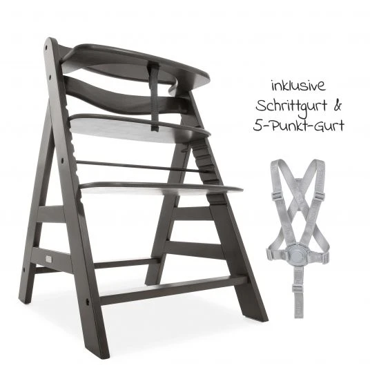 Hauck Hochstuhl Alpha Plus Select - Charcoal / Dunkelgrau 3 Hauck Hochstuhl Alpha Plus Select - Charcoal / Dunkelgrau – Bild 3