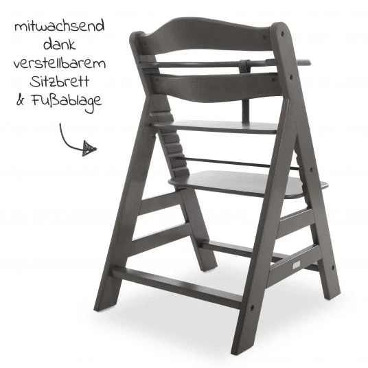 Hauck Hochstuhl Alpha Plus Select - Charcoal / Dunkelgrau 4 Hauck Hochstuhl Alpha Plus Select - Charcoal / Dunkelgrau – Bild 4