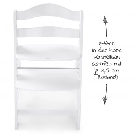 Hauck Hochstuhl Alpha Plus White - im Sparset inkl. Sitzkissen Nordic Grey - Weiß 6 Hauck Hochstuhl Alpha Plus White - im Sparset inkl. Sitzkissen Nordic Grey - Weiß – Bild 6