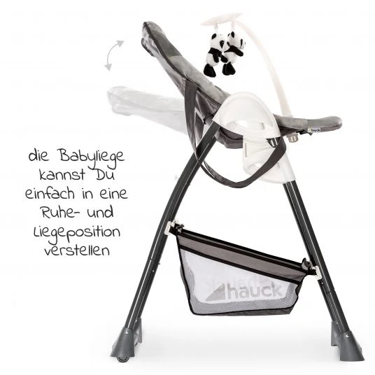 Hauck Hochstuhl & Babyliege ab Geburt - Sit'n Relax mit Babyaufsatz (klappbar und Höhe verstellbar) - Wild Panda - Kollektion 2022 3 Hauck Hochstuhl & Babyliege ab Geburt - Sit'n Relax mit Babyaufsatz (klappbar und Höhe verstellbar) - Wild Panda - Kollektion 2022 – Bild 3