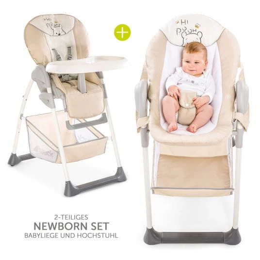 Hauck Hochstuhl & Babyliege ab Geburt - Sit'n Relax Newborn Set - Pooh Cuddles 1 Hauck Hochstuhl & Babyliege ab Geburt - Sit'n Relax Newborn Set - Pooh Cuddles