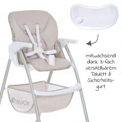Hauck Hochstuhl Sit N Fold (mit Essbrett, klappbar) - Beige - Kollektion 2022 -Wohnen & Schlafen Verkäufe hauck hochstuhl sit n fold mit essbrett klappbar beige 641088 d3