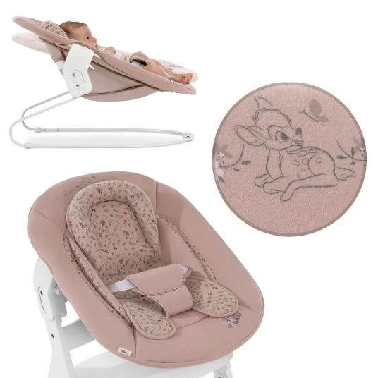 Hauck Neugeborenenaufsatz & Wippe für Alpha Hochstuhl Bouncer 2in1 - Disney - Bambi Rose 1 Hauck Neugeborenenaufsatz & Wippe für Alpha Hochstuhl Bouncer 2in1 - Disney - Bambi Rose