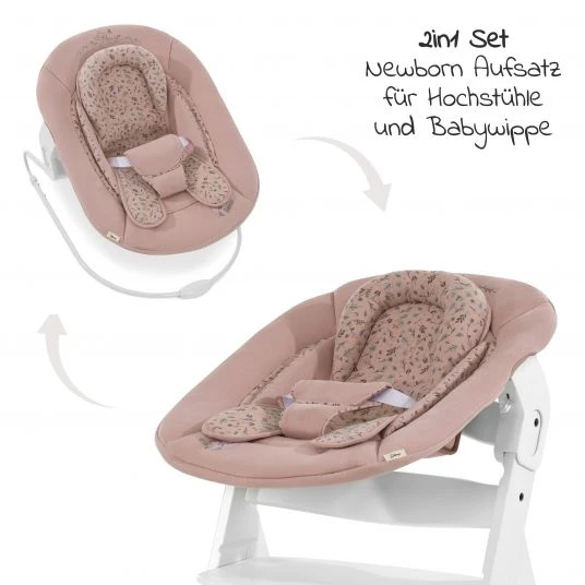 Hauck Neugeborenenaufsatz & Wippe für Alpha Hochstuhl Bouncer 2in1 - Disney - Bambi Rose 2 Hauck Neugeborenenaufsatz & Wippe für Alpha Hochstuhl Bouncer 2in1 - Disney - Bambi Rose – Bild 2