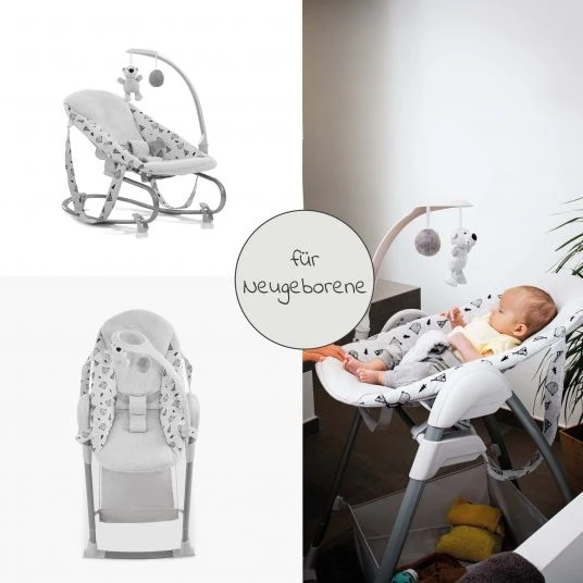 Hauck Sitn Relax 3in1 - Hochstuhl ab der Geburt, Babyliege und Wippe - Nordic Grey 3 Hauck Sitn Relax 3in1 - Hochstuhl ab der Geburt, Babyliege und Wippe - Nordic Grey – Bild 3