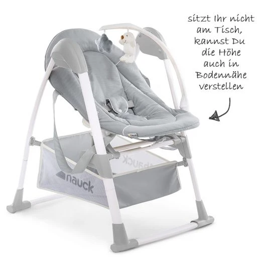 Hauck Sitn Relax 3in1 - Hochstuhl ab der Geburt, Babyliege und Wippe - Stretch Grey 5 Hauck Sitn Relax 3in1 - Hochstuhl ab der Geburt, Babyliege und Wippe - Stretch Grey – Bild 5