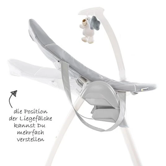 Hauck Sitn Relax 3in1 - Hochstuhl ab der Geburt, Babyliege und Wippe - Stretch Grey 6 Hauck Sitn Relax 3in1 - Hochstuhl ab der Geburt, Babyliege und Wippe - Stretch Grey – Bild 6