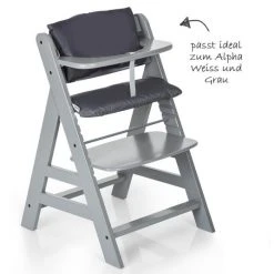 Hauck Sitzpolster / Sitzverkleinerer - Deluxe für Alpha Hochstuhl - Grau -Wohnen & Schlafen Verkäufe hauck sitzpolster sitzverkleinerer deluxe fur alpha hochstuhl grau 667873 d3